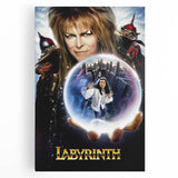 Retro Labyrinth Poster Art - Vintage Fantasy Adventure Movie Prints