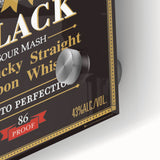 Retro Jim Beam Black Bourbon Poster Art - Vintage Wall Decor