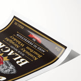 Retro Jim Beam Black Bourbon Poster Art - Vintage Wall Decor