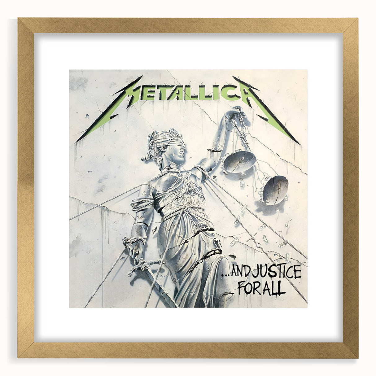Metallica Retro Wall Art – And Justice for All Vintage Print