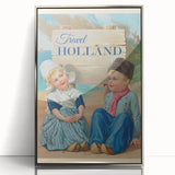 Retro Holland Travel Poster – Vintage Dutch Kids Art