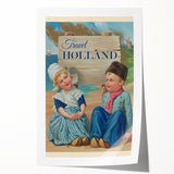 Retro Holland Travel Poster – Vintage Dutch Kids Art