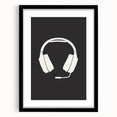 Gaming Headset Wall Art - Boys Room Wall Art Kids Wall Art Prints