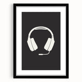 Gaming Headset Wall Art - Boys Room Wall Art Kids Wall Art Prints
