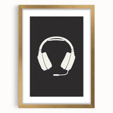 Gaming Headset Wall Art - Boys Room Wall Art Kids Wall Art Prints
