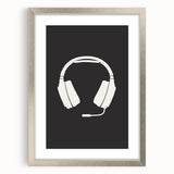 Gaming Headset Wall Art - Boys Room Wall Art Kids Wall Art Prints