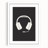 Gaming Headset Wall Art - Boys Room Wall Art Kids Wall Art Prints