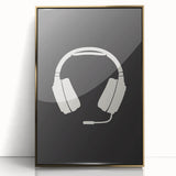 Gaming Headset Wall Art - Boys Room Wall Art Kids Wall Art Prints