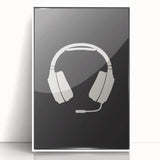 Gaming Headset Wall Art - Boys Room Wall Art Kids Wall Art Prints