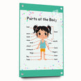Educational Nursery Wall Decor - Parts of the Body Learning Print