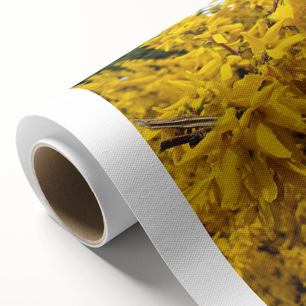 Art Deco style poster depicting spring season in pastel shades on rolled canvas, ideal for nursery wall art.