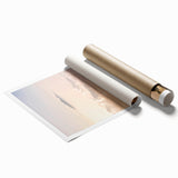 Extra large rolled print featuring a vibrant floral design in summer hues.