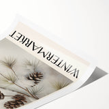 Extra large wall art featuring line art flowers in muted grays, ideal for large living room decor.