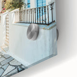 Large abstract wall art in pastel shades on acrylic glass, ideal for dining room decor.