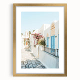 Extra large abstract art print in textured gold and cream tones on a framed canvas, ideal for living room decor.