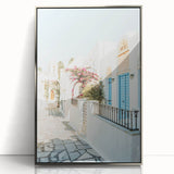 Mid-century modernist art deco poster featuring geometric shapes in pastel shades on acrylic, ideal for nursery wall art.