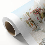 Art Deco poster featuring pastel shades on rolled canvas, ideal for nursery wall art or dining room ambiance.