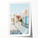 Extra large rolled canvas print featuring oversized floral patterns in soft pastel shades, ideal for art wall dining room.