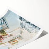 Extra large wall art featuring line art flowers in black on white, rolled canvas, ideal for large living room decor.