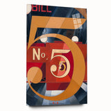 Modern Wall Art - Abstract Gold and Red Geometric Typography Design