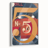 Modern Wall Art - Abstract Gold and Red Geometric Typography Design