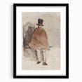 Impressionist Wall Art - The Man in the Tall Hat by Edouard Manet