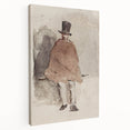 Impressionist Wall Art - The Man in the Tall Hat by Edouard Manet