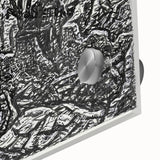 Modern Wall Art - Black and White Depiction of Urban Devastation