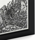 Modern Wall Art - Black and White Depiction of Urban Devastation