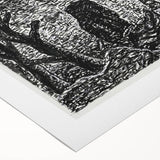 Modern Wall Art - Black and White Depiction of Urban Devastation