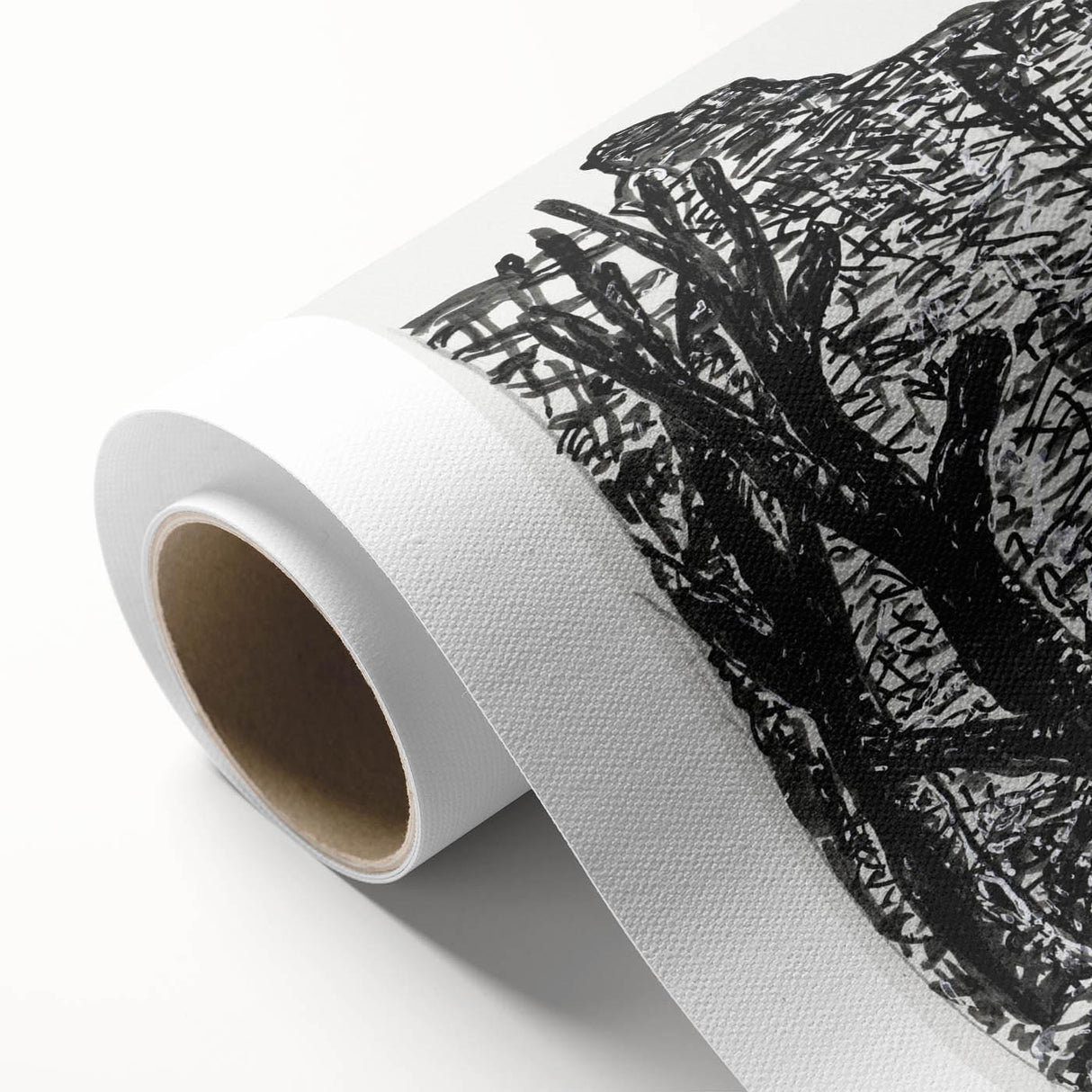 Modern Wall Art - Black and White Depiction of Urban Devastation