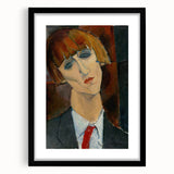 Modern Wall Art - Expressive Abstract Portrait for Contemporary Decor