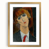 Modern Wall Art - Expressive Abstract Portrait for Contemporary Decor