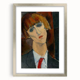 Modern Wall Art - Expressive Abstract Portrait for Contemporary Decor