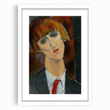 Modern Wall Art - Expressive Abstract Portrait for Contemporary Decor