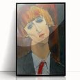 Modern Wall Art - Expressive Abstract Portrait for Contemporary Decor