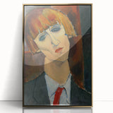 Modern Wall Art - Expressive Abstract Portrait for Contemporary Decor