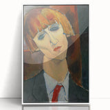 Modern Wall Art - Expressive Abstract Portrait for Contemporary Decor