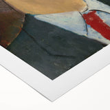 Modern Wall Art - Expressive Abstract Portrait for Contemporary Decor