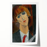 Modern Wall Art - Expressive Abstract Portrait for Contemporary Decor