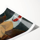 Modern Wall Art - Expressive Abstract Portrait for Contemporary Decor