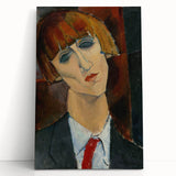 Modern Wall Art - Expressive Abstract Portrait for Contemporary Decor