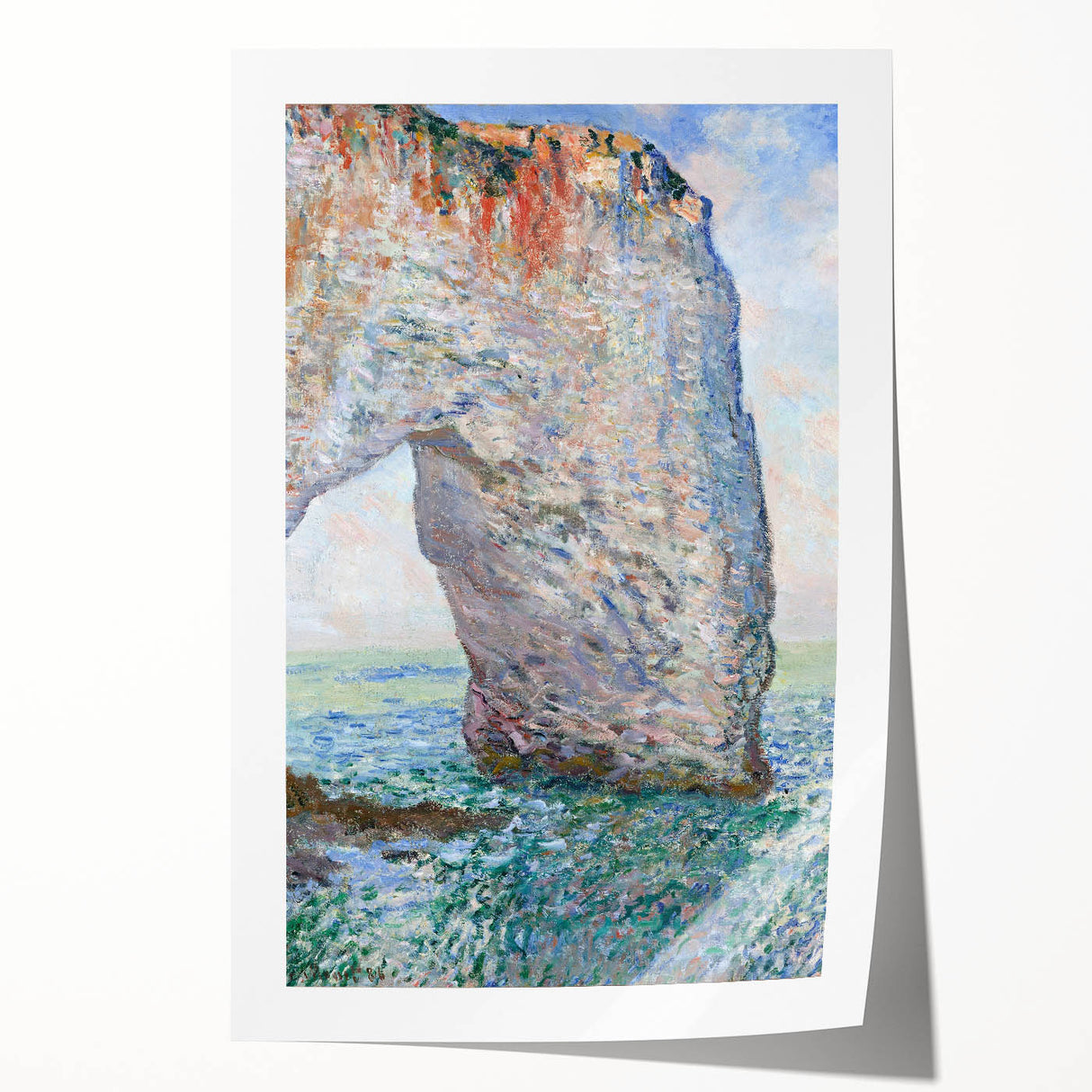 Impressionist Landscape - The Manneporte by Claude Monet Print