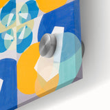 Modern Wall Art - Geometric Abstract Design in Vibrant Circular Layers