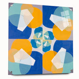 Modern Wall Art - Geometric Abstract Design in Vibrant Circular Layers