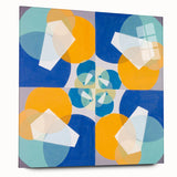 Modern Wall Art - Geometric Abstract Design in Vibrant Circular Layers