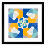 Modern Wall Art - Geometric Abstract Design in Vibrant Circular Layers