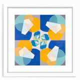 Modern Wall Art - Geometric Abstract Design in Vibrant Circular Layers