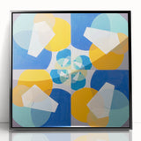 Modern Wall Art - Geometric Abstract Design in Vibrant Circular Layers