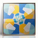 Modern Wall Art - Geometric Abstract Design in Vibrant Circular Layers